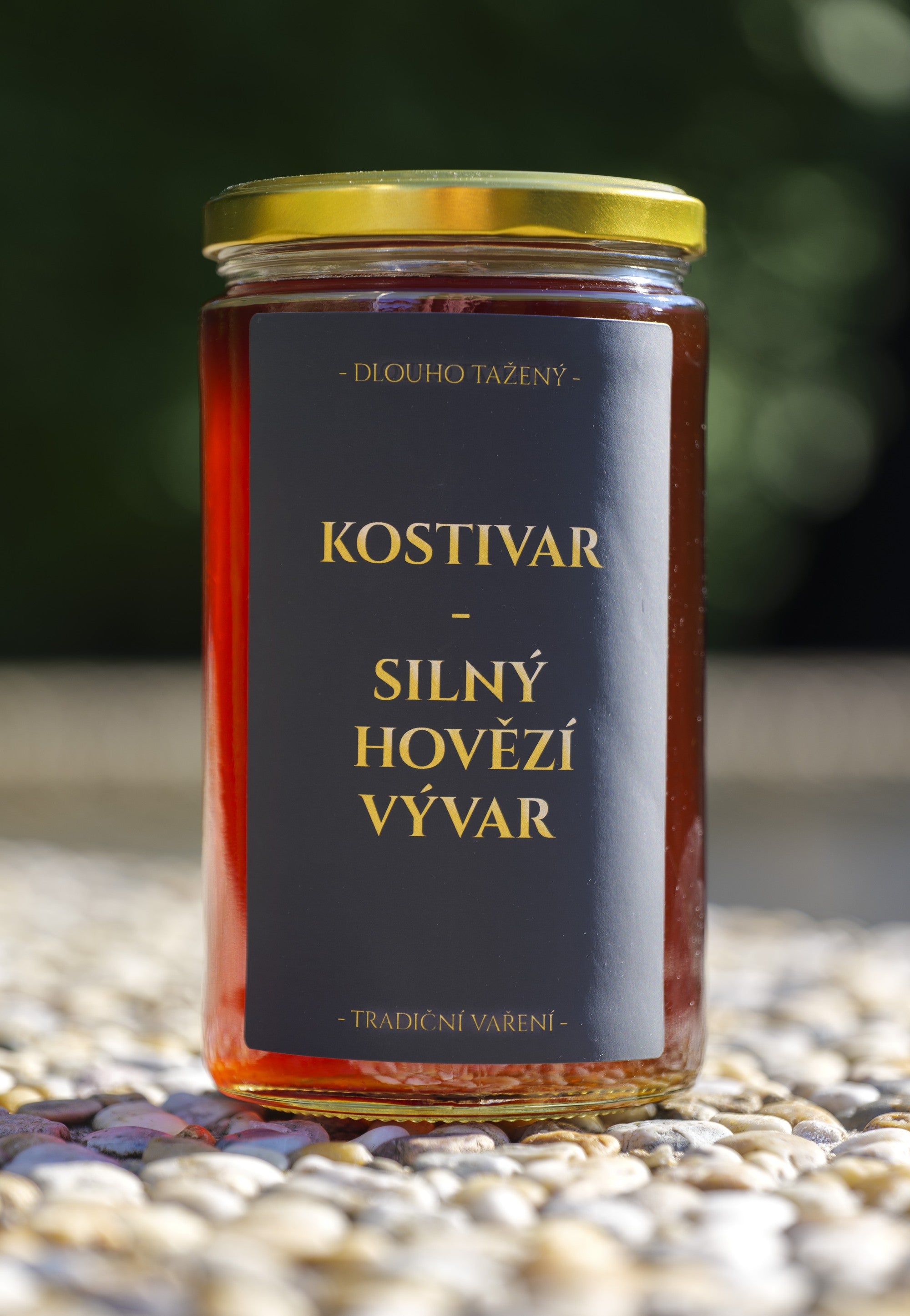 Hovězí kostní vývar z morkových kostí — 48h dlouho tažený